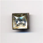 Cut Glass in Metal Frame 1930`
